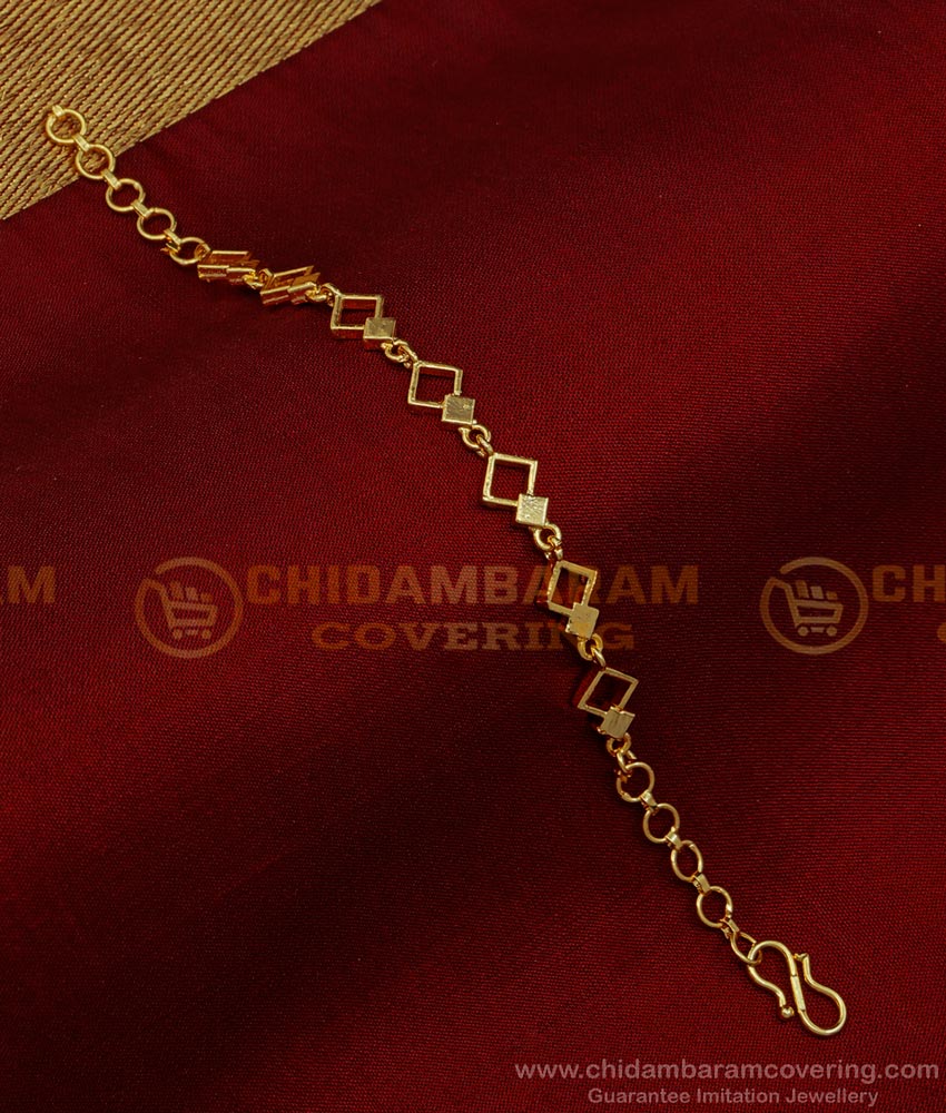 BCT387 - stylish gold Bracelet Designs for girls gold plated jewellery