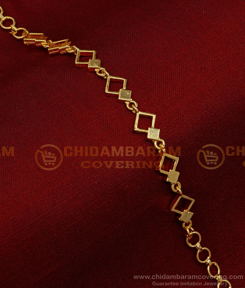 BCT387 - stylish gold Bracelet Designs for girls gold plated jewellery