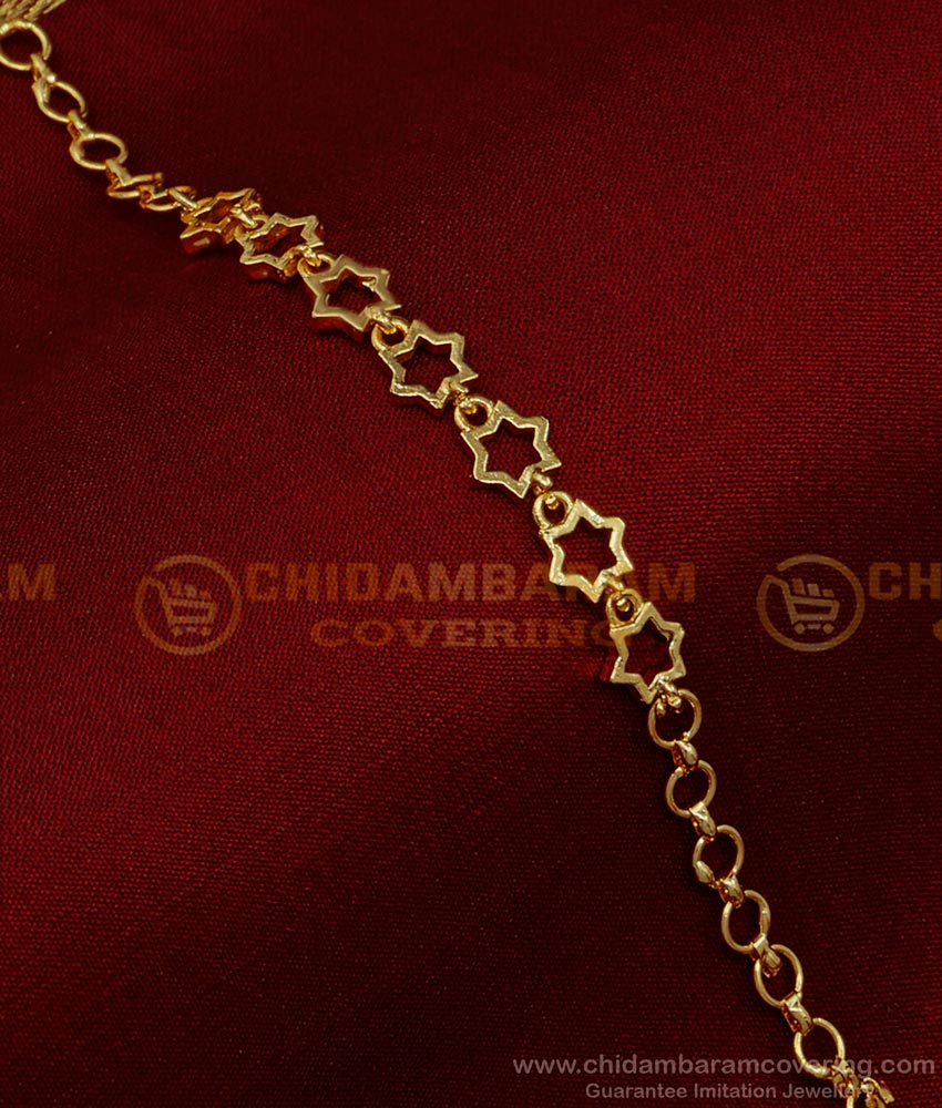 BCT388 - Modern Daily Wear Simple Gold Bracelet Design for Women 