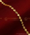 BCT390 - Fancy Modern Heart Design Chain Gold Bracelet Buy Online