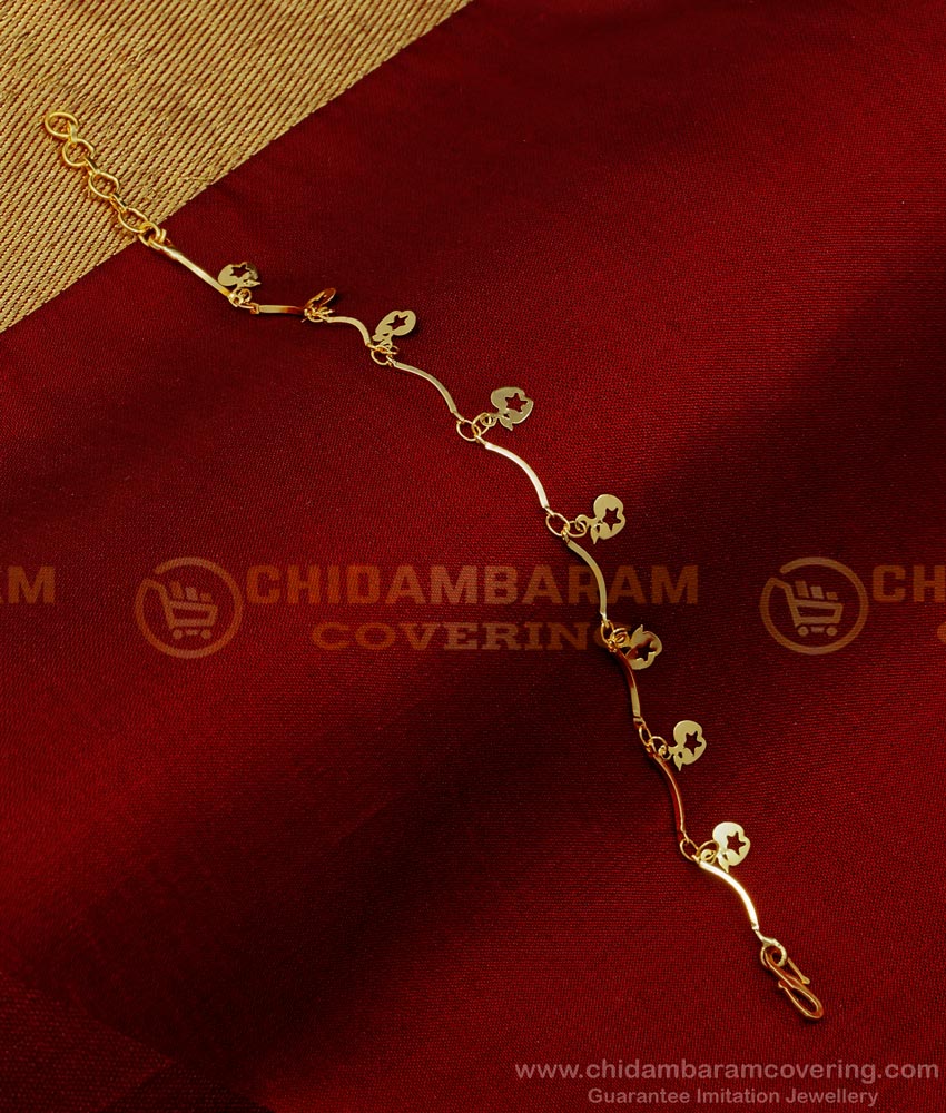 BCT392 - Trendy Light Weight Apple Hanging Bracelet Design for Girls