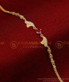 BCT395 - Attractive Ruby Stone Gold Design Female Hand Bracelet