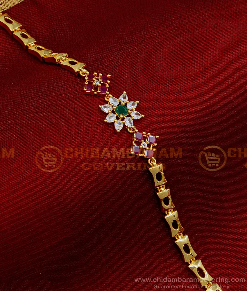 BCT397 - High Quality Ad Stone Chain Bracelet Design for Women