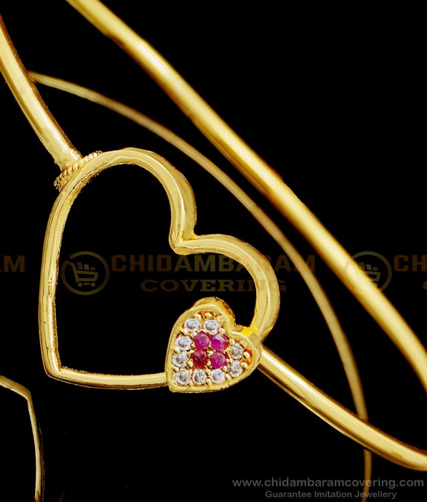 BCT409 - Beautiful One Gram Gold Stone Bracelets for Ladies