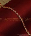 BCT412 - Trendy Light Weight Red Coral Gold Plated Ladies Bracelet