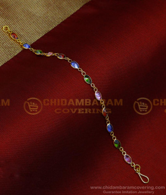 BCT413 - Stylish Colourful Stone Daily Wear Crystal Bracelet