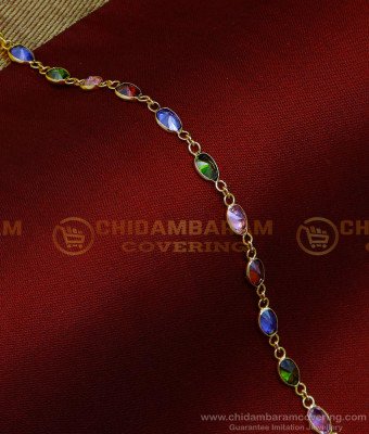 BCT413 - Stylish Colourful Stone Daily Wear Crystal Bracelet