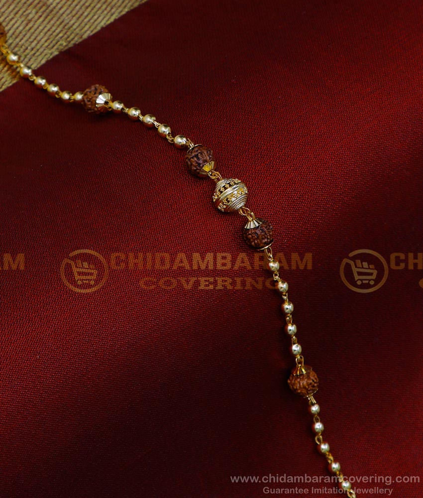 BCT418 - 1 Gram Gold Men Ruthratcham Bracelet Design Buy Online