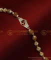 BCT419 – Latest White Stone Om Gold Plated Rudraksha Bracelet for Men 