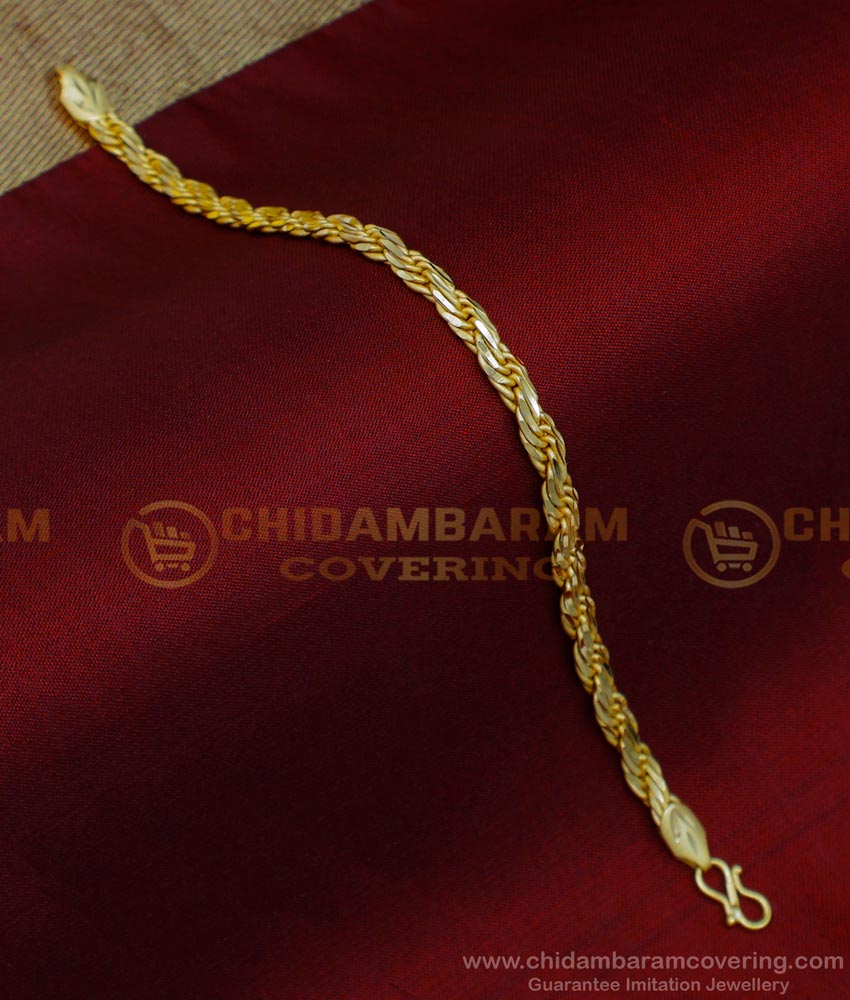 BCT425 - Latest Model Gold Design 1 Gram Gold Bracelet for Men 