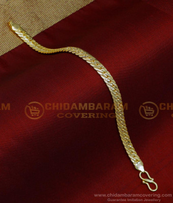 BCT427 - 2 Gram Gold Daily Wear Simple Gold Bracelet Designs for Men