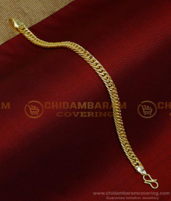 BCT428 - Gold Look Bracelet Design for Men 2 Gram Gold Jewellery