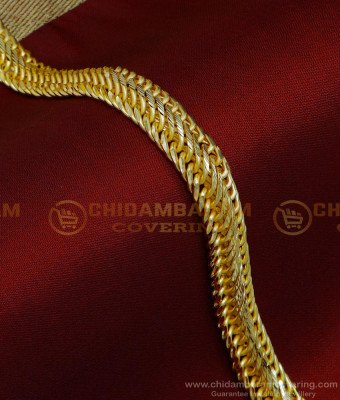 BCT434 - 2 Gram Gold Gents Gold Bracelet New Design Hand Chain for Men