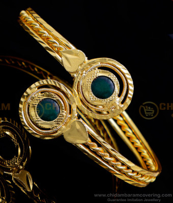 BCT445 - 2.6 Size Kerala Palakka Bangle Type Green Palakka Bracelet 