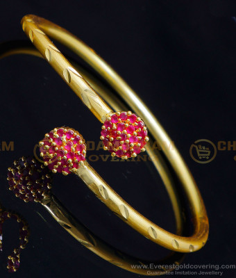 BCT457 - Latest Design Daily Wear Ruby Stone Adjustable Bracelet