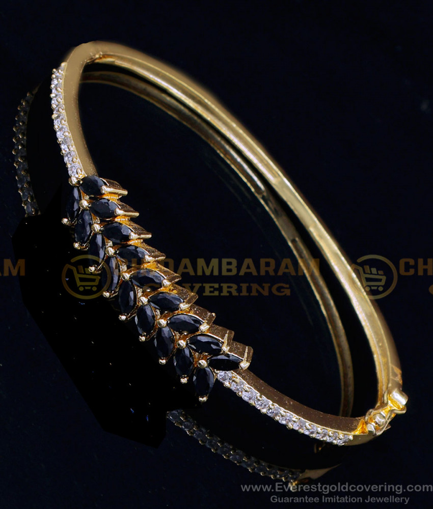 BCT462 - Unique Best Quality Black Stone Bracelet for Girls