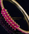 BCT463 - Attractive 1 Gram Gold Plated Jewellery Ruby Stone Bracelet