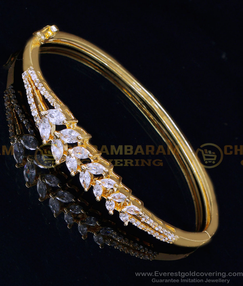 BCT464 - Elegant White Diamond Stone Bracelet Buy Online 