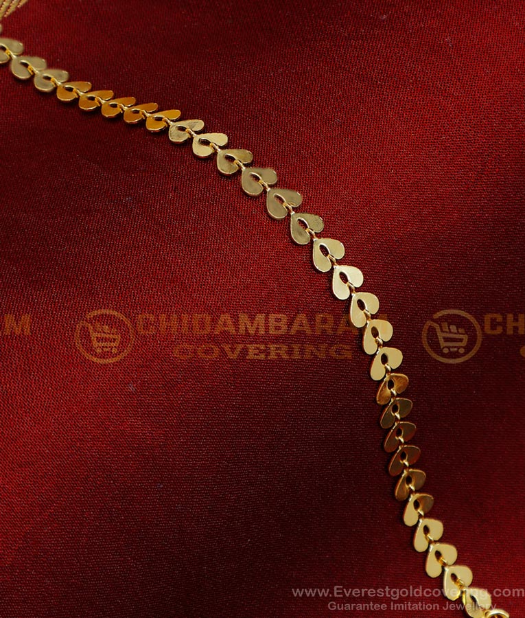 BCT467 - Elegant Daily Use Heart Design 1 Gram Gold Bracelet