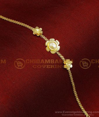 BCT468 - Beautiful Flower Design Gold Plated Bracelet Women