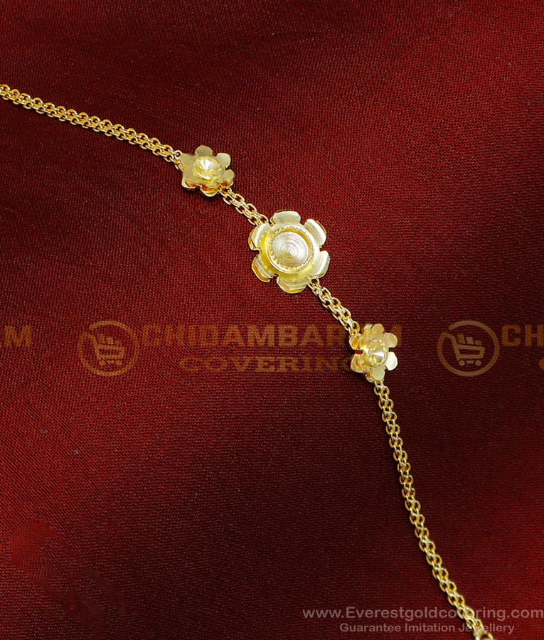 BCT468 - Beautiful Flower Design Gold Plated Bracelet Women