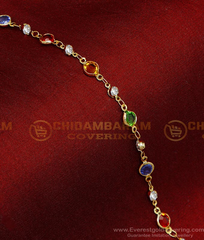 BCT472 - Elegant Weight Loss Multicolor Stone Bracelet for Ladies