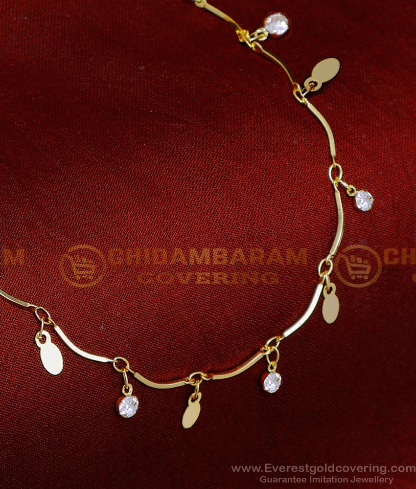 BCT473 - Latest Light Weight Hanging Bracelet Designs with Stones