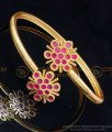 BCT496 - Latest Gold Design Ruby Stone Impon Bracelet for Ladies