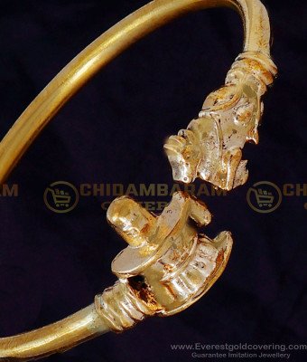 BCT527 - Impon Lord Shiva Bracelet Shiva Lingam Kappu Designs