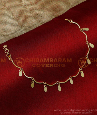 BCT528 - 1 Gram Gold Light Weight Hanging Bracelet for Women