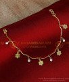 BCT530 - Stylish Hanging White Stone Female Gold Bracelet Designs