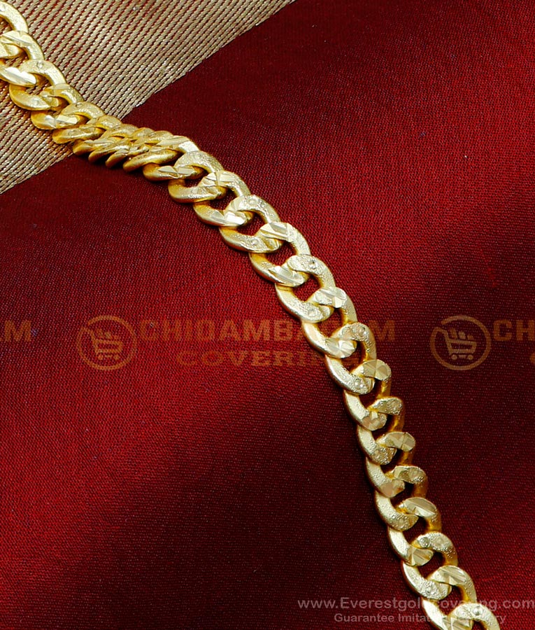 BCT531 - 2 Gram Gold Mens Bracelet Design Gold for Daily Use