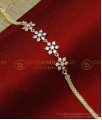 BCT535 - Designer White Stone Gold Bracelet Designs for Women