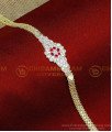BCT536 - Buy Impon White and Ruby Stone Ladies Bracelet Design