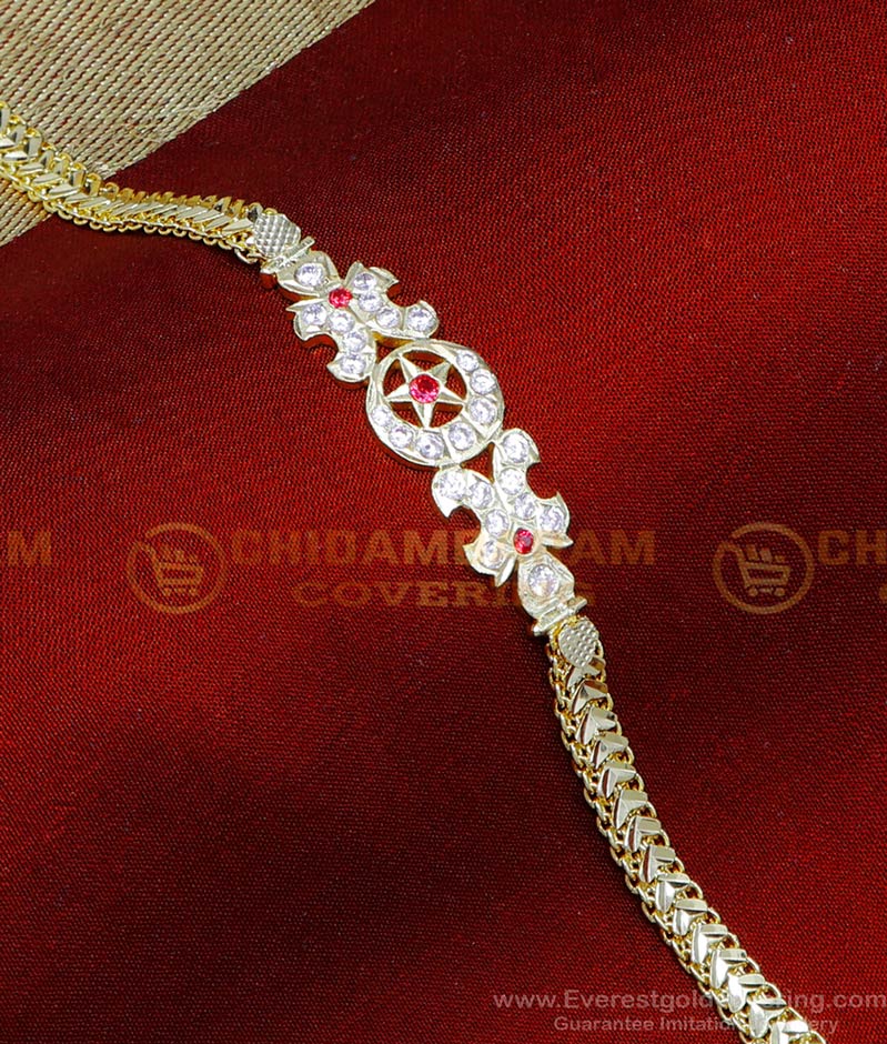 BCT537 - Trendy Gold Model Stones Bracelet Impon Jewellery Online