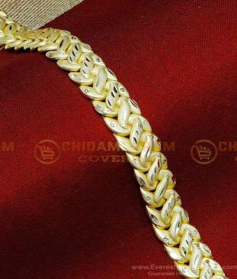 BCT543 - Real Gold Model Forming Gold Hand Chain Bracelet Mens