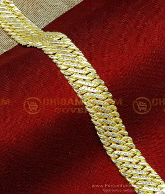 BCT544 - Trendy Mens Gold Bracelet Designs 2 Gram Gold Jewellery