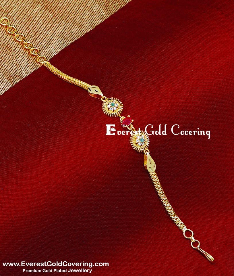BCT546 - Latest Light Weight 2 Gram Gold Bracelet for Ladies