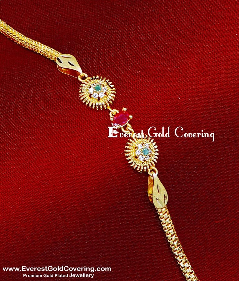 BCT546 - Latest Light Weight 2 Gram Gold Bracelet for Ladies