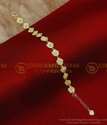 BCT552 - Unique Flower Model 2 Gram Gold Bracelet Design for Girl