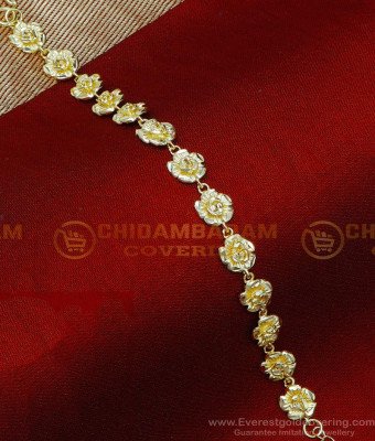 BCT552 - Unique Flower Model 2 Gram Gold Bracelet Design for Girl