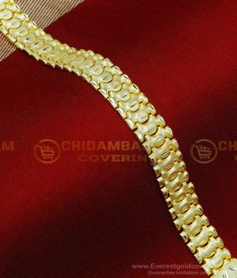 BCT560 - 2 Gram Light Weight Trendy Mens Gold Bracelet Designs