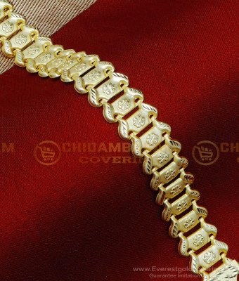 BCT561 - Trendy Boys Gold Bracelet Design 2 Gram Gold Plated