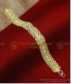 BCT563 - New Style Gents Broad Hand Chain Gold Bracelet Men