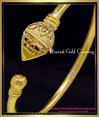 BCT567 - Impon Murugan Kappu Gold Plated Daily Use Men Hand Kada