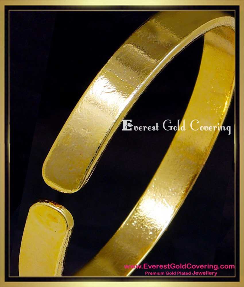 BCT569 - 2.10 Trendy Impon Gold Plated Daily Wear Hand Kada for Men