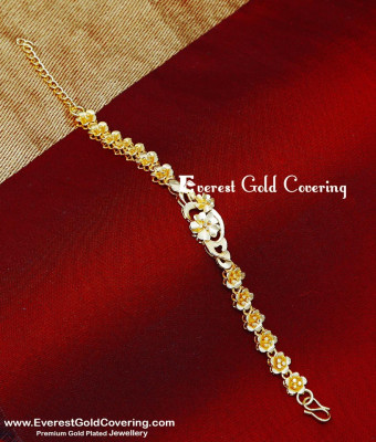BCT570 – Trendy Flower Model 2 Gram Gold Bracelet for Women