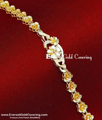 BCT570 – Trendy Flower Model 2 Gram Gold Bracelet for Women