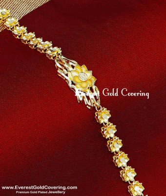 BCT571 - Elegant Flower Design 2 Gram Gold Bracelet for Ladies