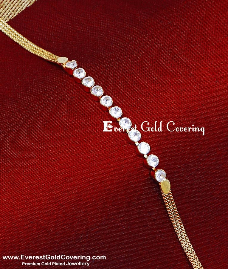 BCT576 - Unique College Wear White Stone Bracelet Gift for Daughter